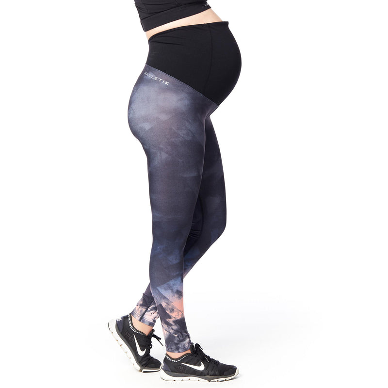 FORCE Full length leggings with fold over panel