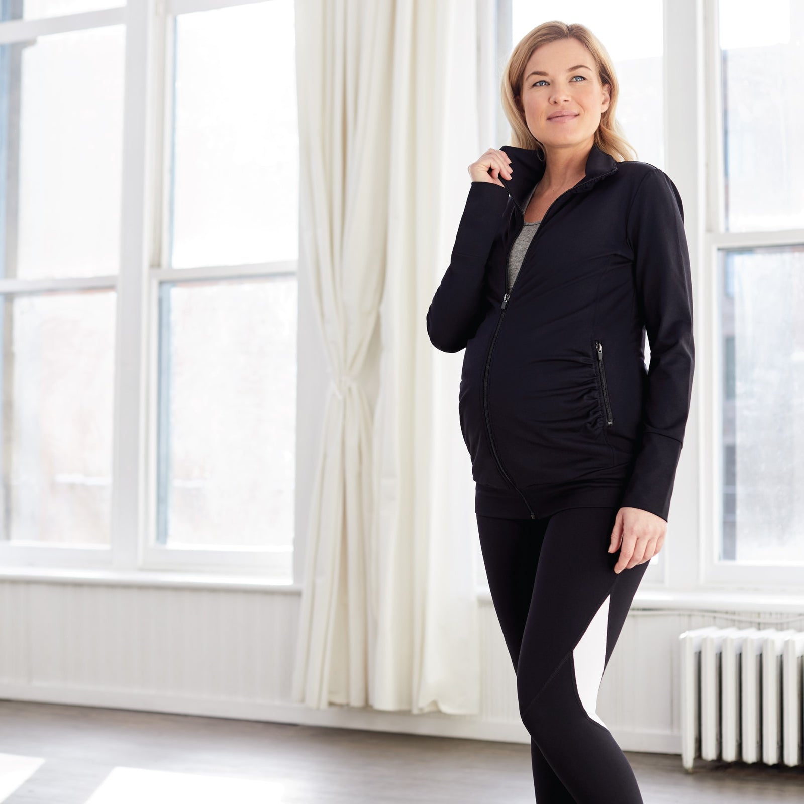 COURAGE Ankle length legging with fold over panel