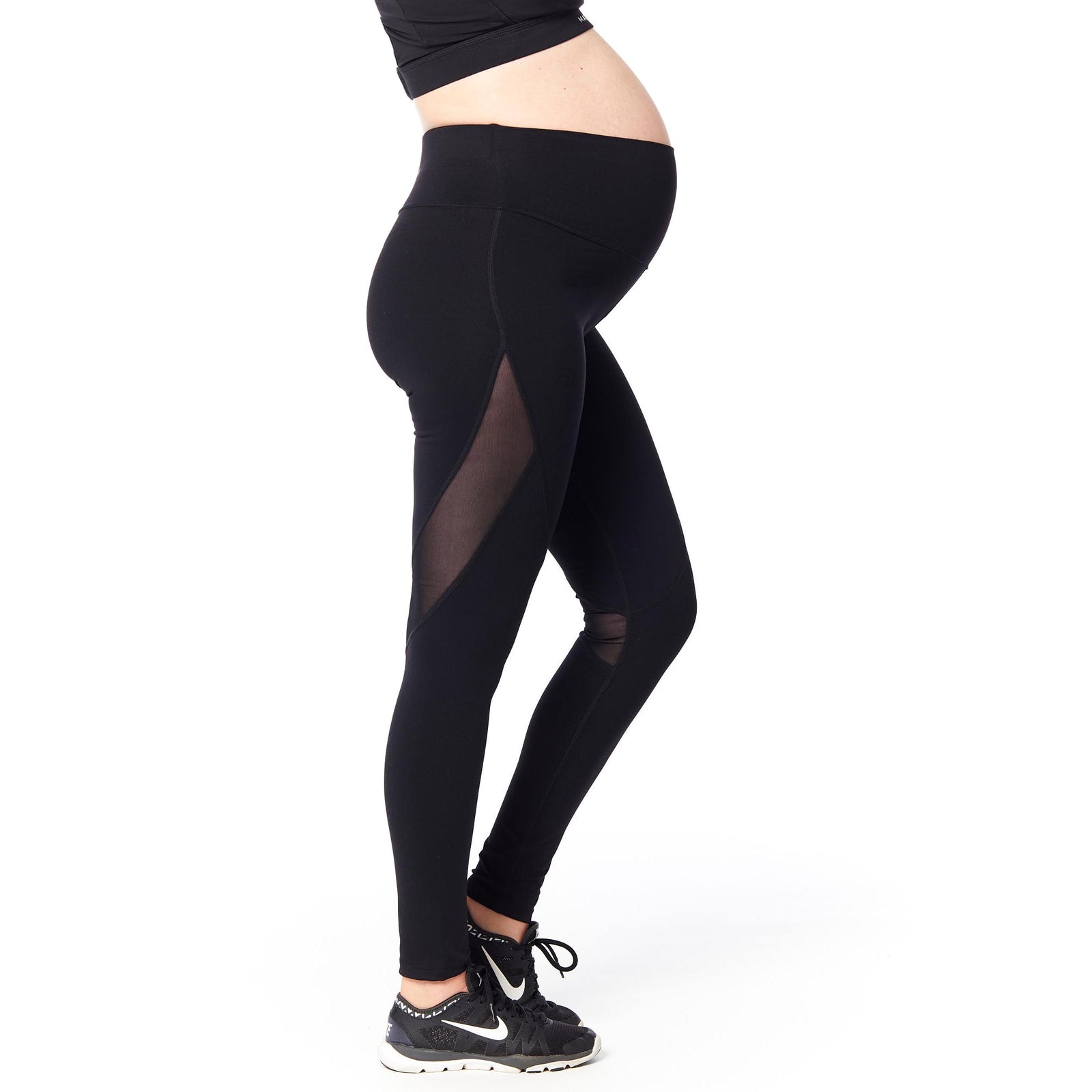 Joyaria Maternity Leggings Over The Belly Ultra Soft Stretchy Full Length  Active Workout Yoga Pregnancy Pants Petite (Black, Small) at  Women's  Clothing store