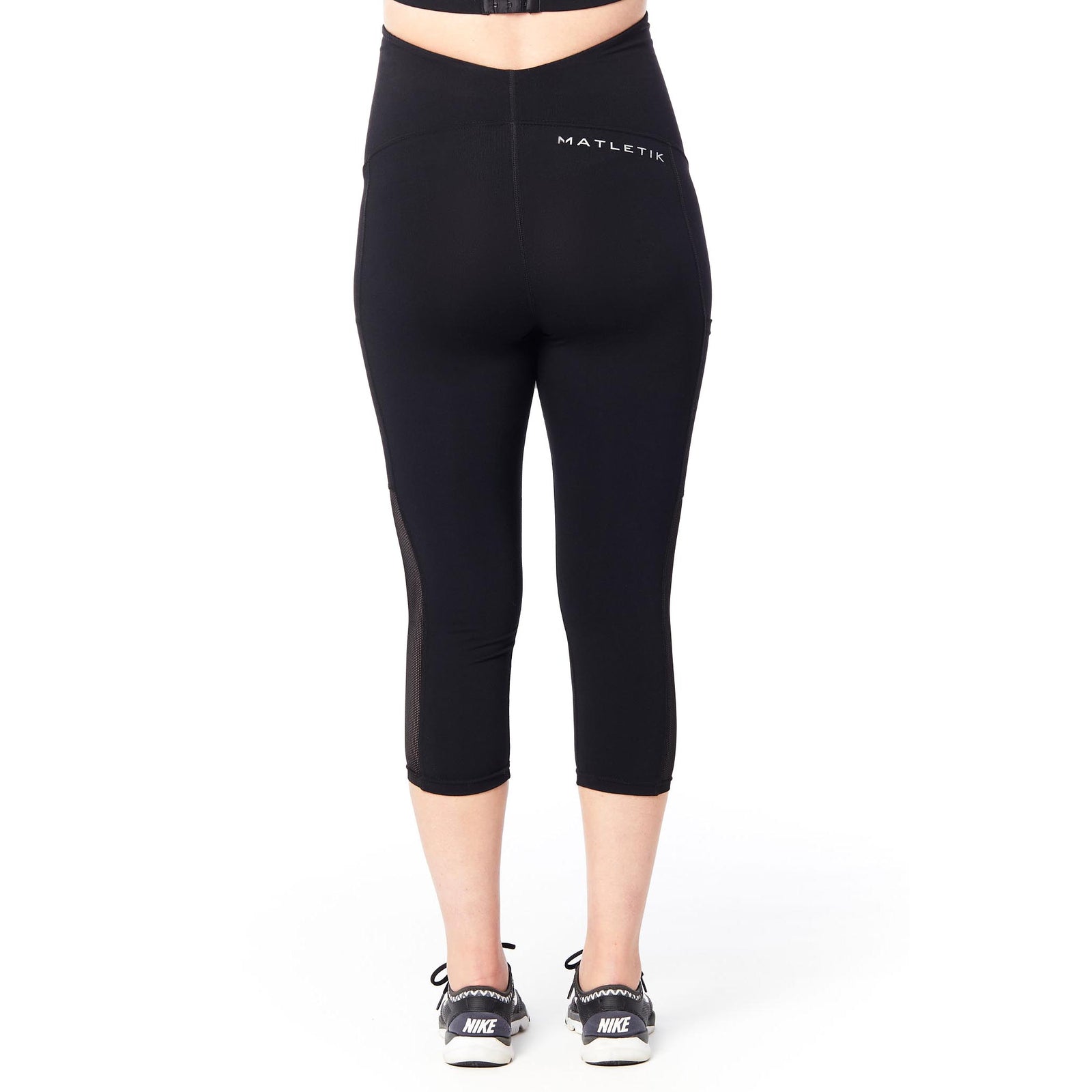 Maternity Activewear Capri Leggings with fold over panel side