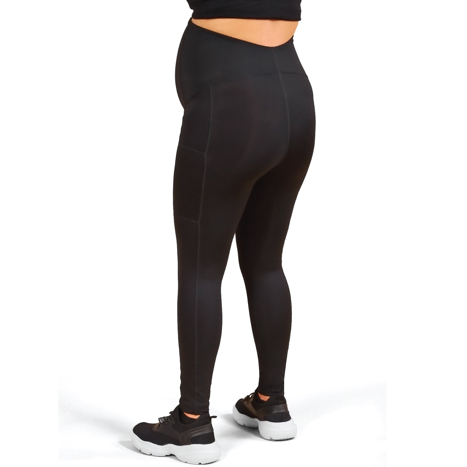 Athleta Maternity Metro Leggings Yoga Pants Black XL Black High